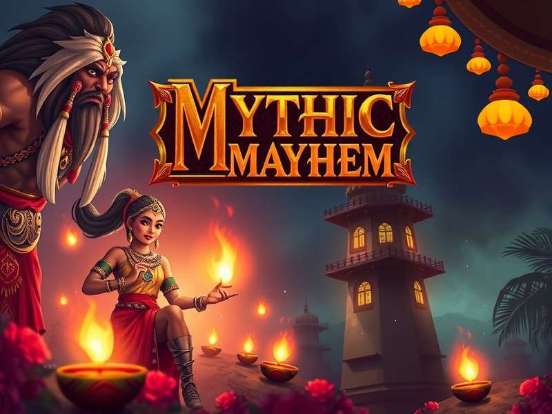 Mythic Mayhem Indian Mythos Game Banner